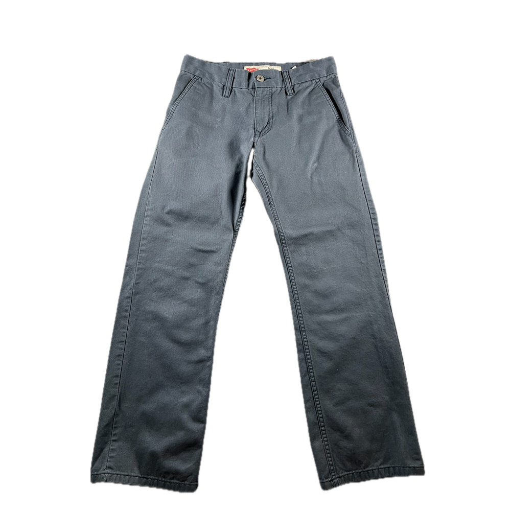 Levi’s 505 Straight Boys Youth Size 14 Reg Gray Pants W27 L27 100% Cotton